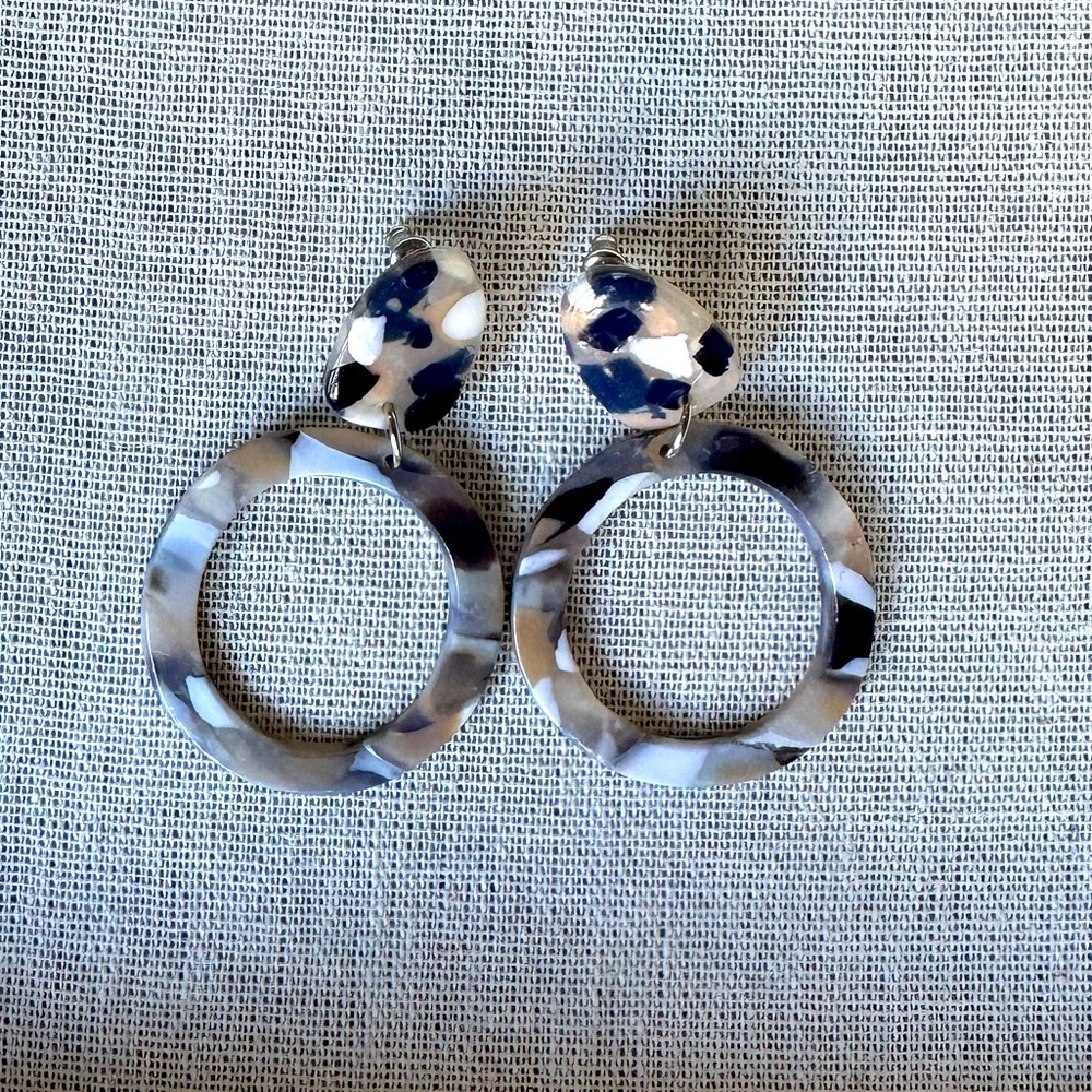 Handmade Clay Earrings (2 Pair)